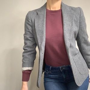 Oscar de la Renta gray blazer